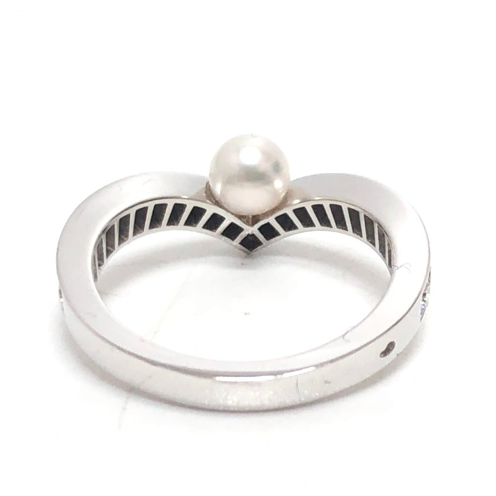 Chaumet Ring K18Wg Silver Josephine Collection Egrette, Pearl, Diamond Women 51