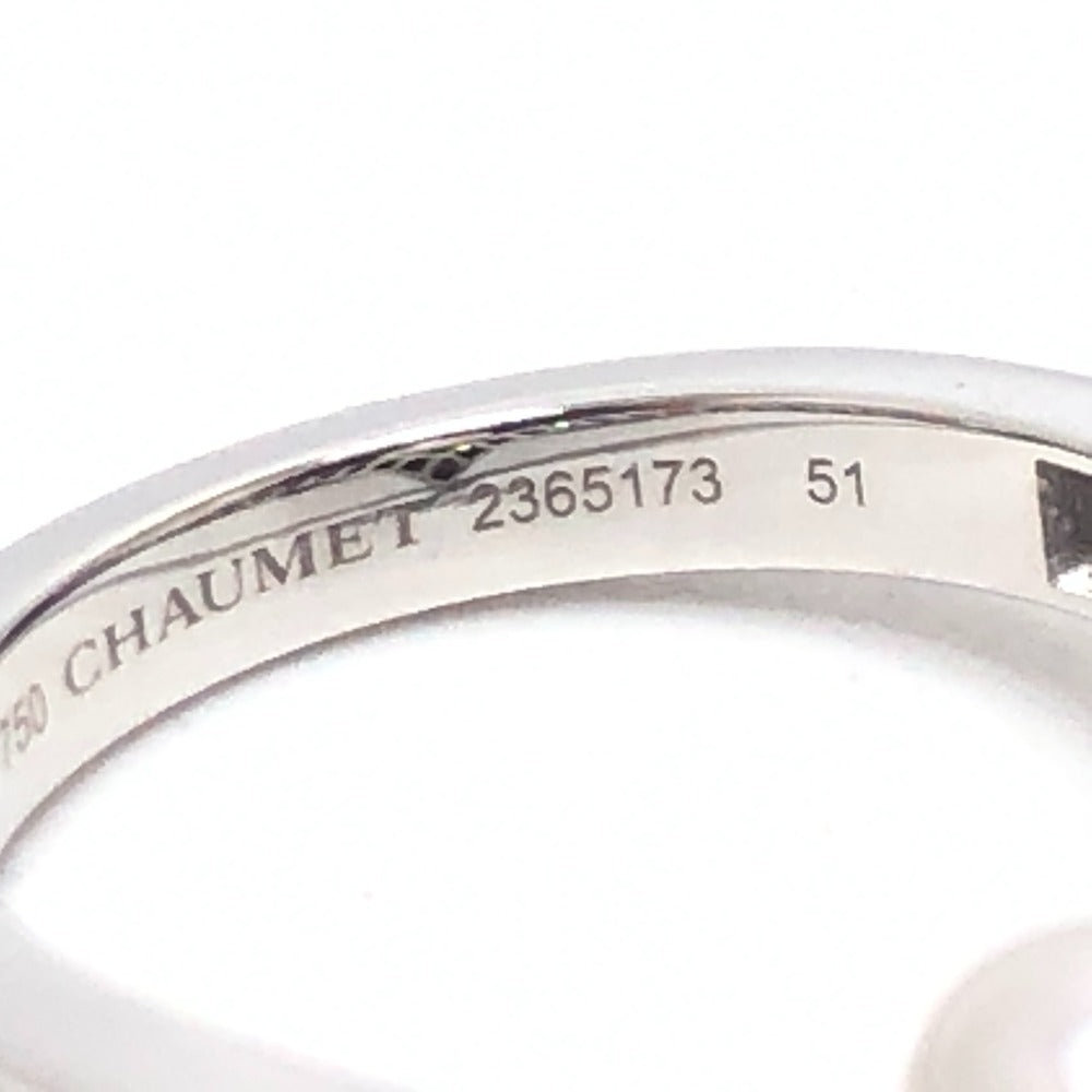 Chaumet Ring K18Wg Silver Josephine Collection Egrette, Pearl, Diamond Women 51