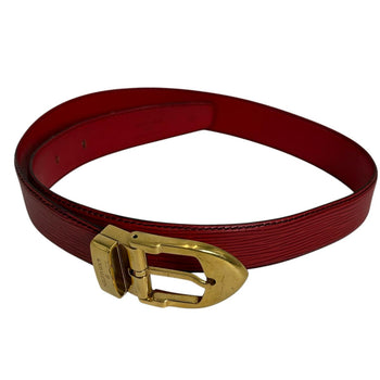 Louis Vuitton Belt R15007 Epi Leather Red Belt Epi Saintur Classic Women 34