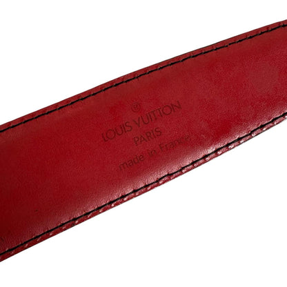 Louis Vuitton Belt R15007 Epi Leather Red Belt Epi Saintur Classic Women 34