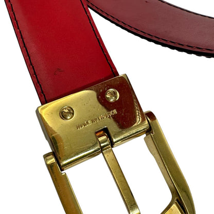 Louis Vuitton Belt R15007 Epi Leather Red Belt Epi Saintur Classic Women 34