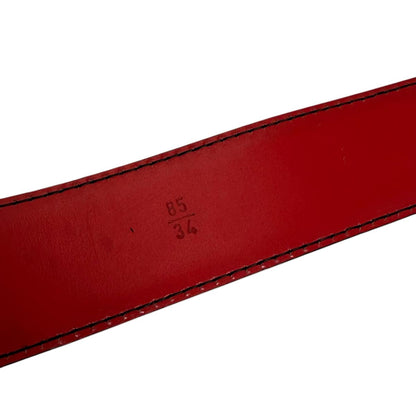 Louis Vuitton Belt R15007 Epi Leather Red Belt Epi Saintur Classic Women 34