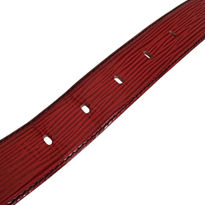 Louis Vuitton Belt R15007 Epi Leather Red Belt Epi Saintur Classic Women 34