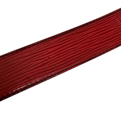 Louis Vuitton Belt R15007 Epi Leather Red Belt Epi Saintur Classic Women 34