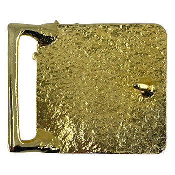 1970S Warner Brothers Records Gold Belt Buckle