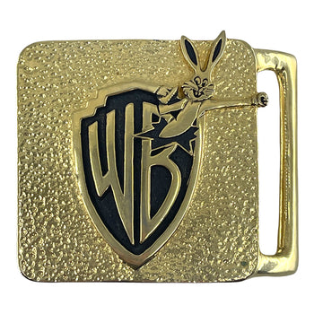 1970S Warner Brothers Records Gold Belt Buckle