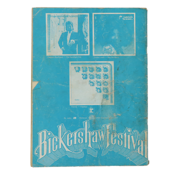 1972 Grateful Dead Bikershaw Festival Program