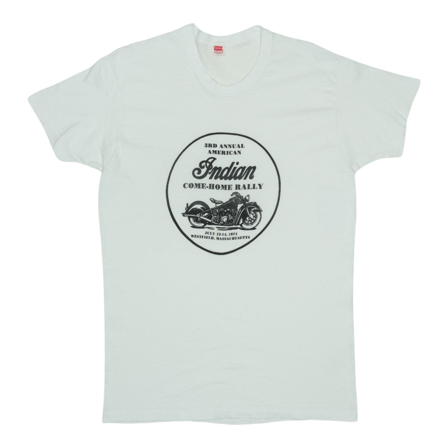 Shirt 1974 Indian Motorcycles 3rd Annual Come Home Rally