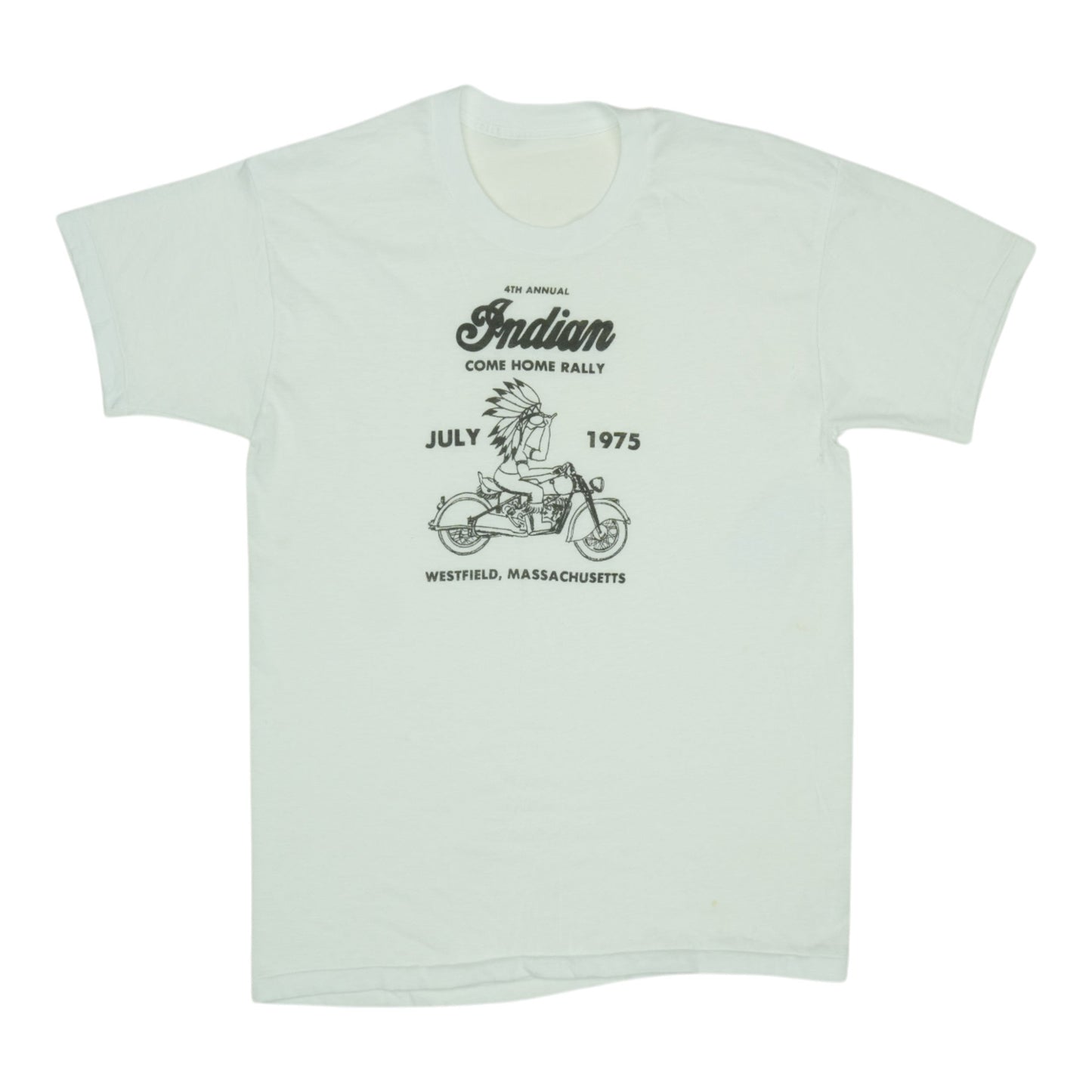1975 Indian Motorcycles 4Th Annual Come Home Rally Shirt