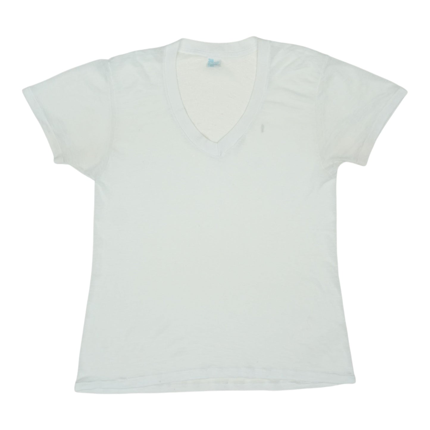 Shirt 1980s Blank V Neck