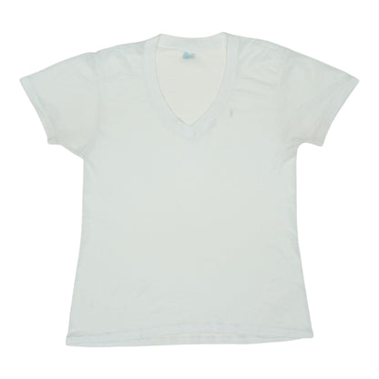 Shirt 1980s Blank V Neck