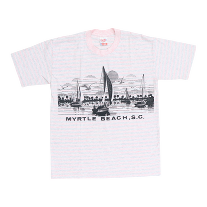 Shirt 1980s Myrtle Beach Striped