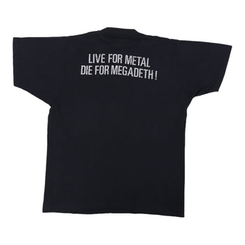 1980S Megadeth Live For Metal Die For Megadeth Shirt