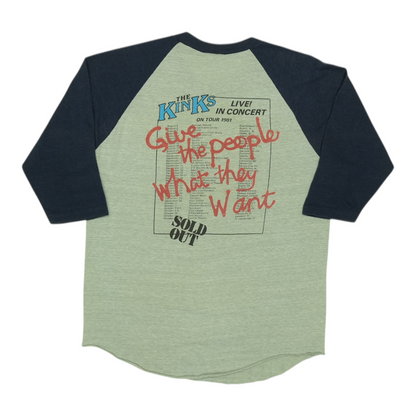 1981 The Kinks Give The People What They Want Tour Jersey Shirt