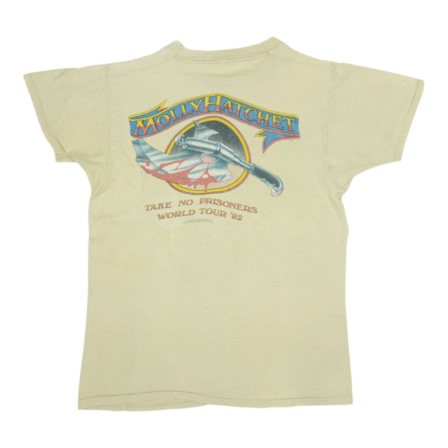 1982 Molly Hatchet Take No Prisoners Tour Shirt