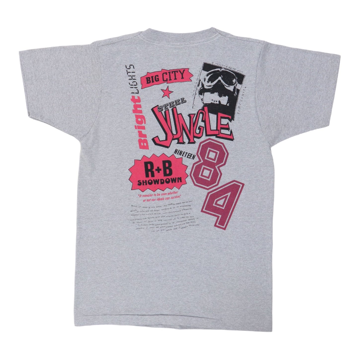 1984 The Clash Joe Strummer Out Of Control Tour Shirt