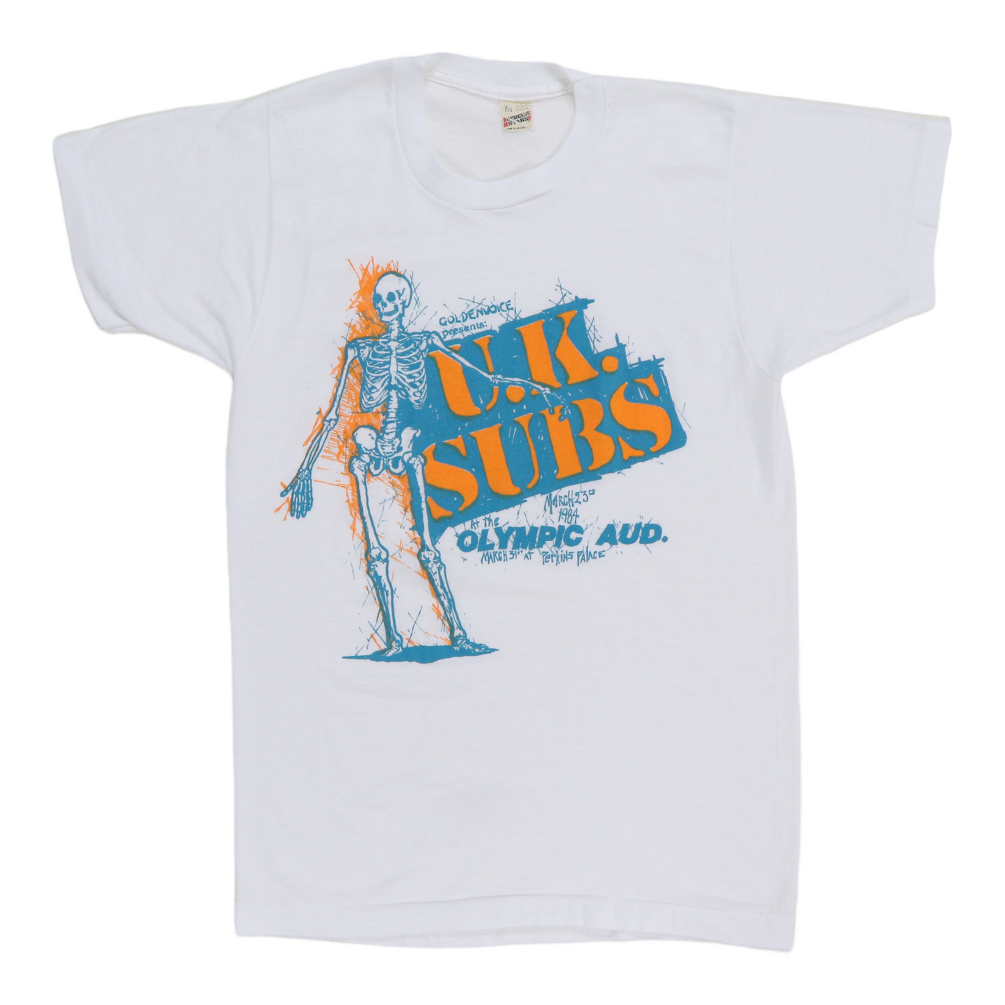 1984 Uk Subs Goldenvoice Concert Shirt