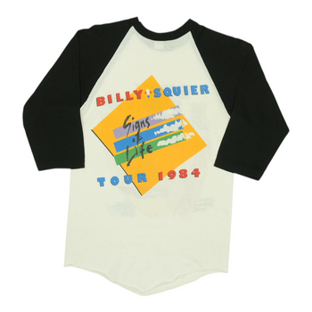 1984 Billy Squier Signs Of Life Tour Jersey Shirt