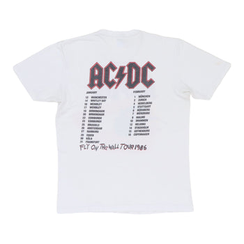 1986 Acdc Fly On The Wall Tour Shirt