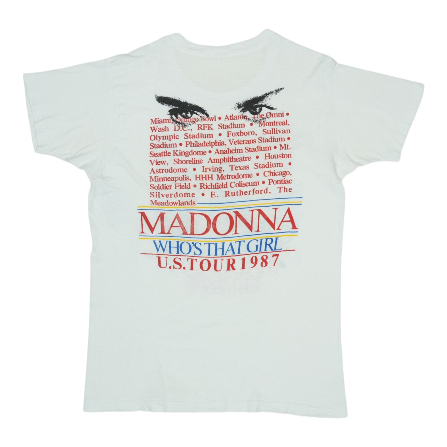 1987 Madonna Who'S That Girl Tour Shirt