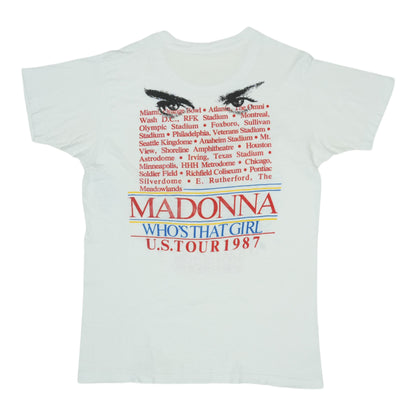 1987 Madonna Who'S That Girl Tour Shirt