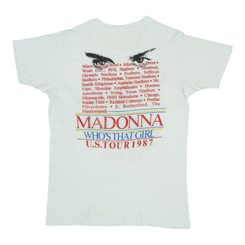 1987 Madonna Who'S That Girl Tour Shirt