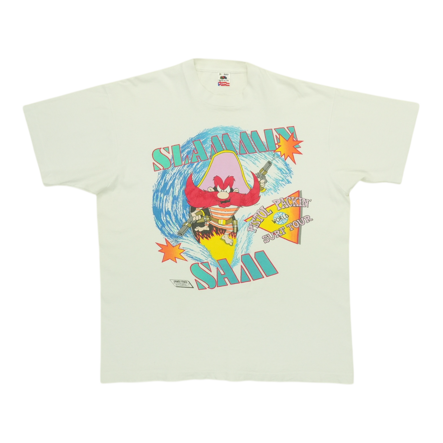 1988 Yosimite Sam Pistol Packin Surf Tour Shirt