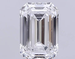 2.90ct Emerald Lab Grown Diamond (Colour E, Clarity VVS1, IGI Certified)