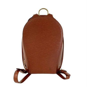 Unused Louis Vuitton Mabillon Epi Leather Backpack/Daypack In Kenya Brown
