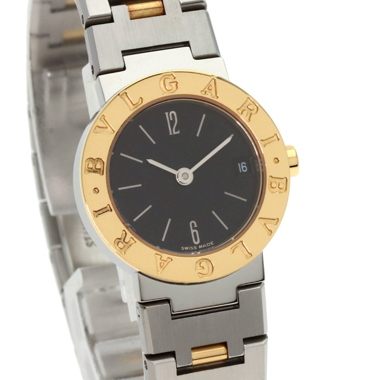 Bvlgari Bb23Sgd Watch Stainless Steel Ss 18Kyg