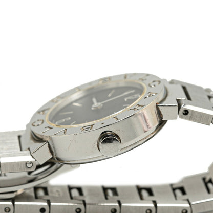 Bvlgari Watch Bb23Ss Quartz Black Dial Stainless Steel