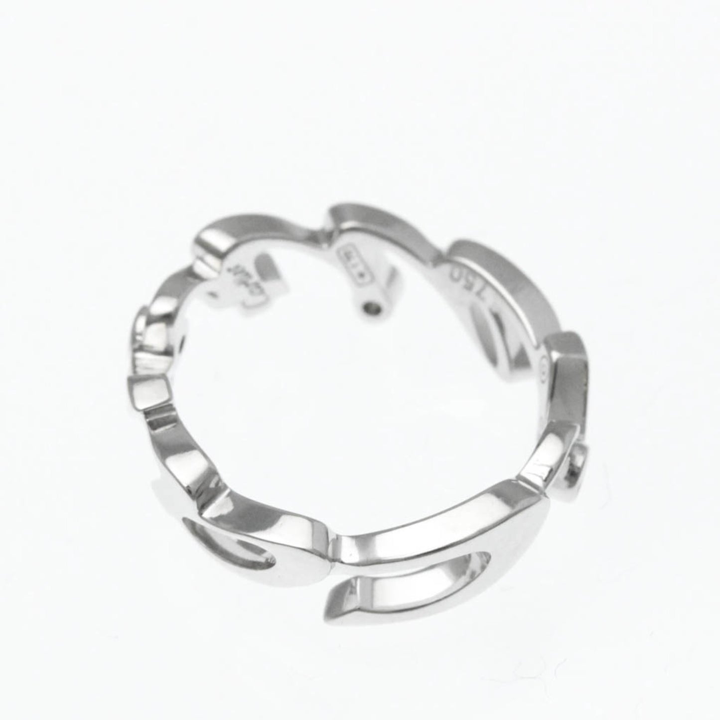 Cartier Signature 3P Diamond Ring White Gold (18K) Fashion Diamond Band Ring Silver