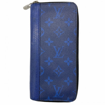 Louis Vuitton Taiga Rama Zippy Wallet Vertical M30447 Cobalt