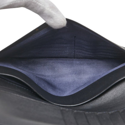 Burberry Check Long Wallet In Black