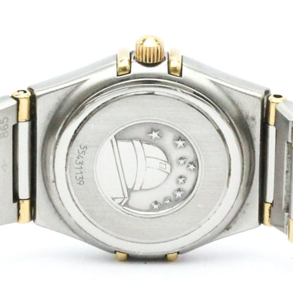 Polished Omega Constellation Diamond 18K Gold Steel Watch 1367.10 Bf581498