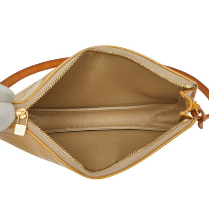 Louis Vuitton Monogram Vernis Lexington Shoulder Bag/Mini Handbag/Pouch M91010 Beige/Yellow Patent