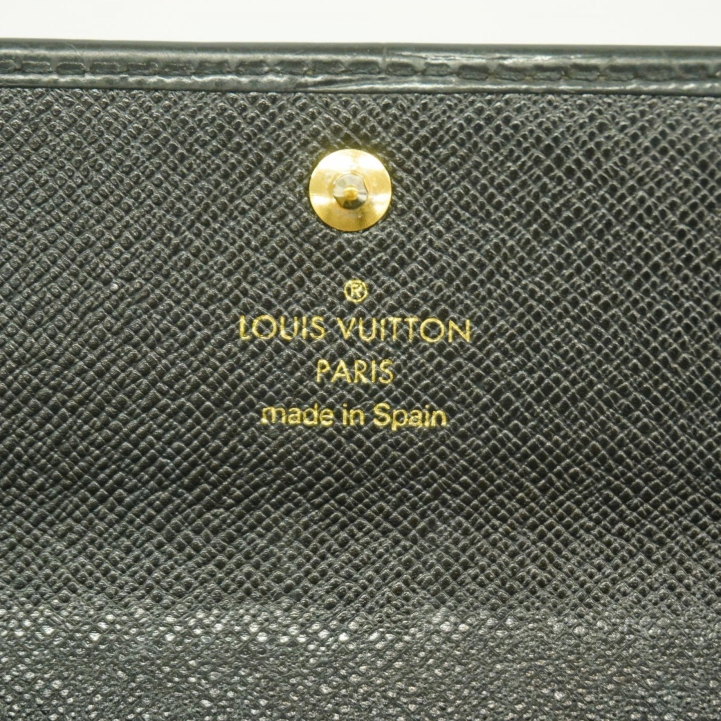 Louis Vuitton Epi Leather Long Wallet Porte Monnaie Credit M63592 Noir