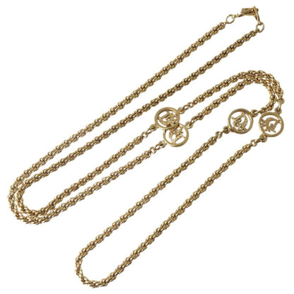 Christian Dior Design Chain Station Necklace