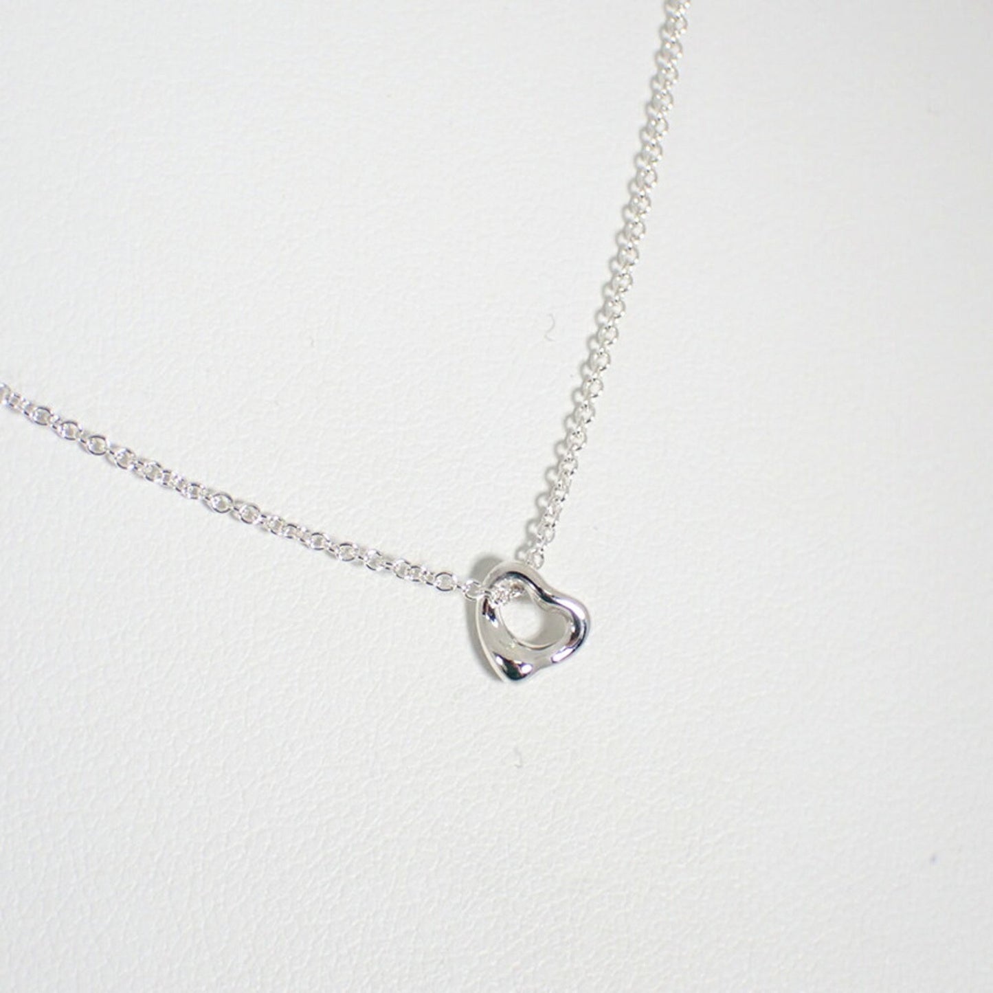 Tiffany Ag925 Mini Heart Pendant Necklace