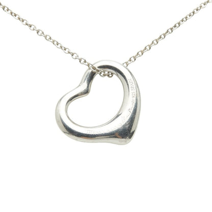Tiffany & Co. Open Heart Necklace In 925 Sterling Silver