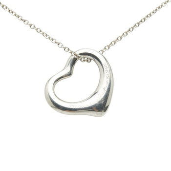 Tiffany & Co. Open Heart Necklace In 925 Sterling Silver