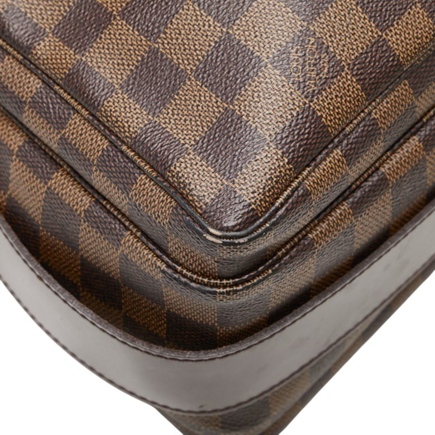 Louis Vuitton Damier Naviglio Shoulder Bag N45255 Brown Leather