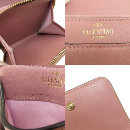 Valentino Garavani Studded Bi-Fold Wallet Leather