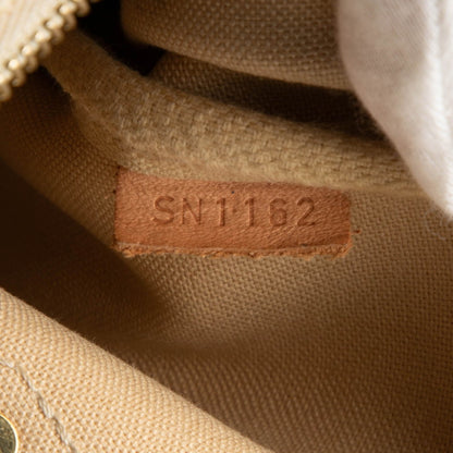 Louis Vuitton Damier Azur Eva Chain Shoulder Bag N55214 White Leather