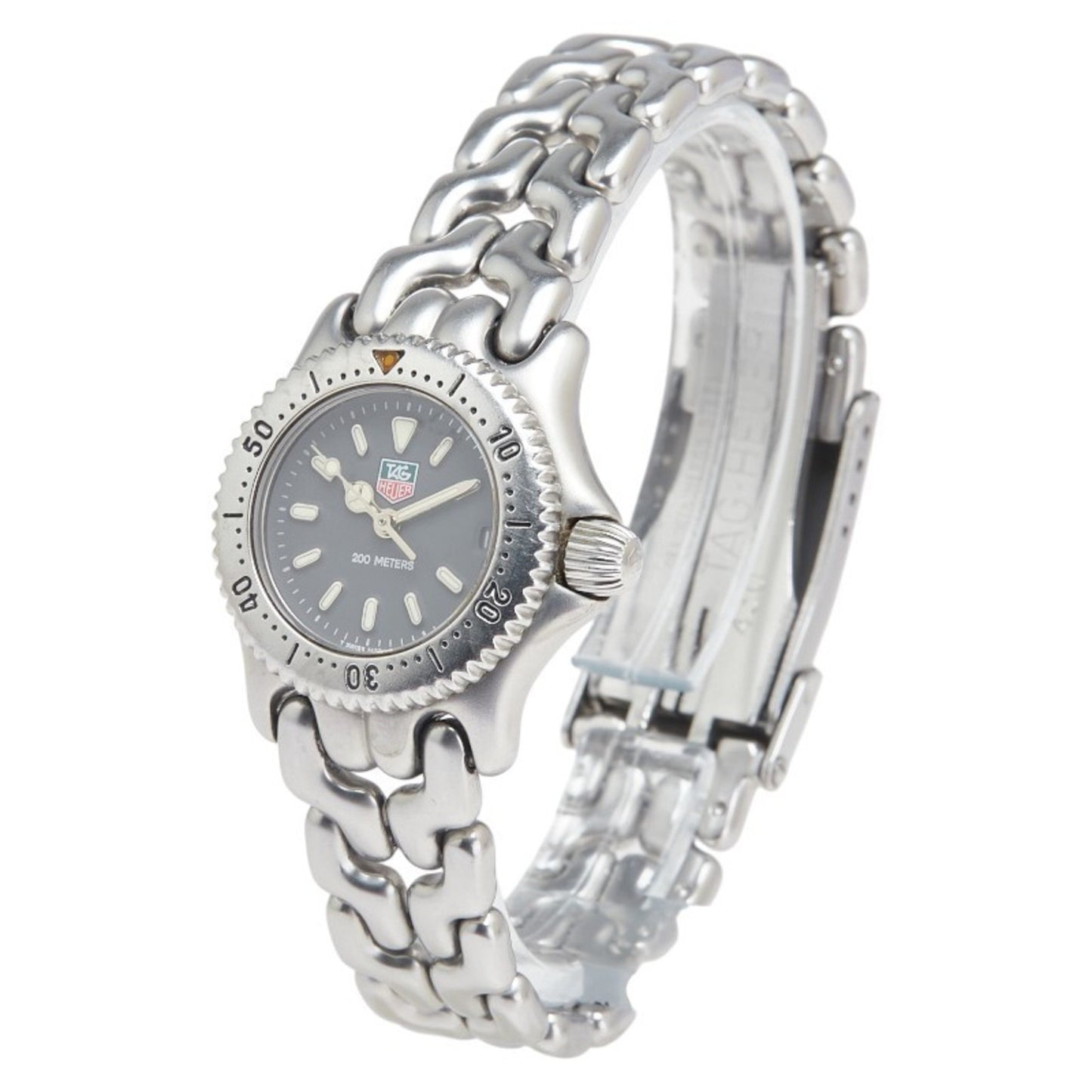 Tag Heuer Professional Watch S99.208M Quartz Black Dial Stainless Steel