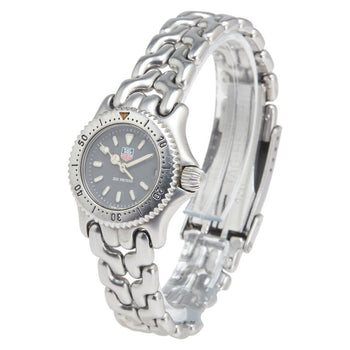 Tag Heuer Professional Watch S99.208M Quartz Black Dial Stainless Steel