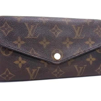 Louis Vuitton Monogram Portefeuille Sarah Long Wallet M60531 Brown Leather Bifold