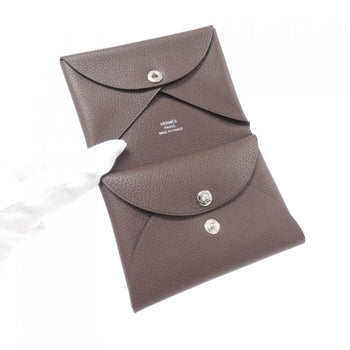 Hermes Calvi Duo 085238Ck Wallet/Coin Case