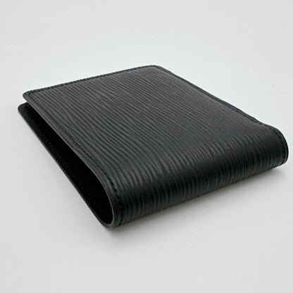 Louis Vuitton Louis Vuitton Bi-Fold Wallet Epi Portefeuille Multiple Leather M60662 Black