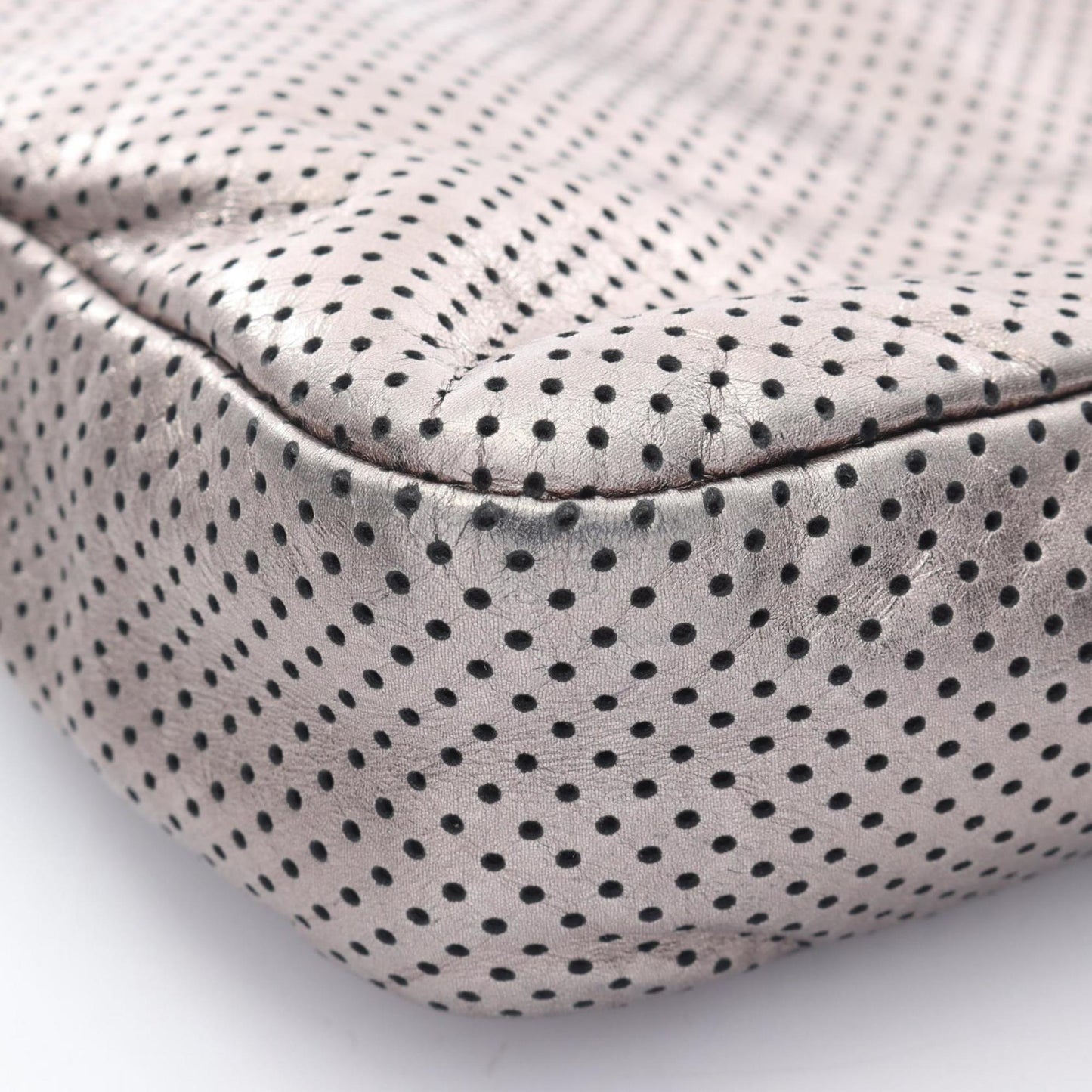 Chanel 2.55 Punched Leather Shoulder Bag